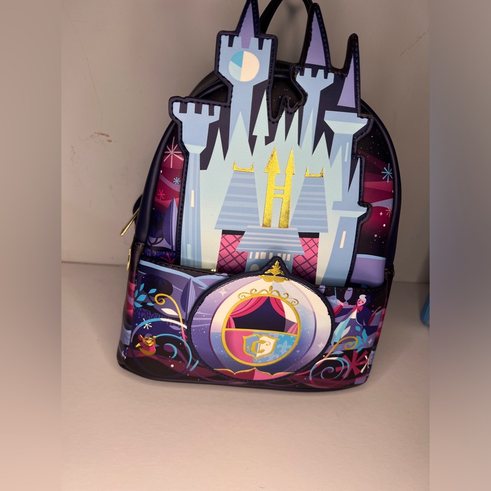 Loungefly Cinderella Castle Disney Mini Backpack